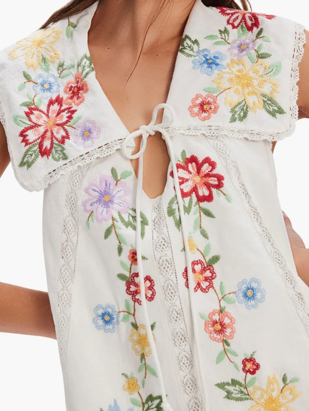 willow embroidered mini dress Willow Embroidered Mini Dress